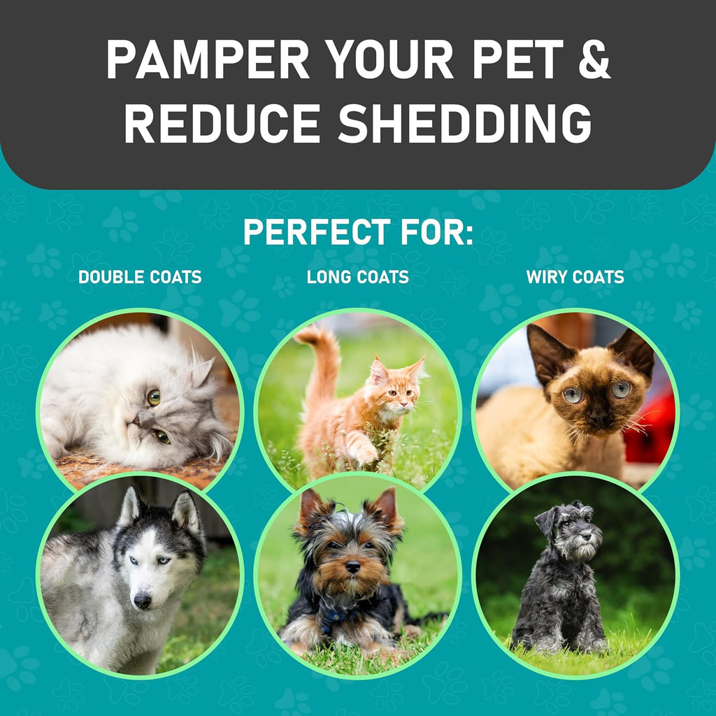 Maxpower Planet Grooming Comb & Brush Combo for Dogs & Cats