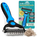 Maxpower Planet 2-in-1 Dog & Cat Grooming Rake – Dematting & Deshedding