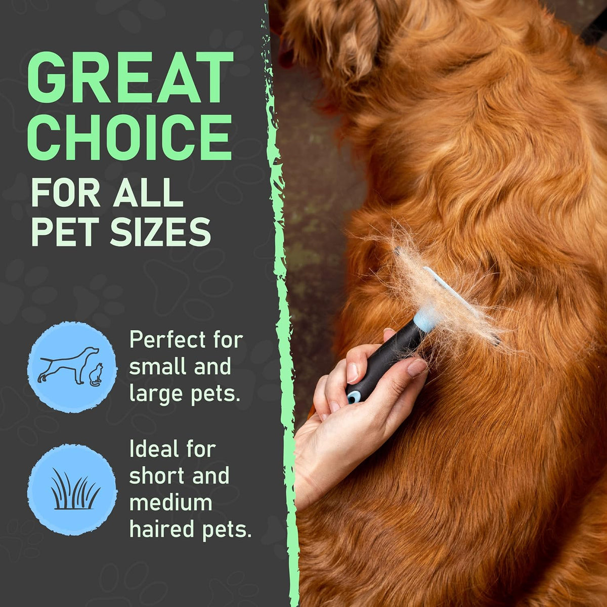Maxpower Planet Deshedding Tool for Dogs & Cats – Undercoat Rake
