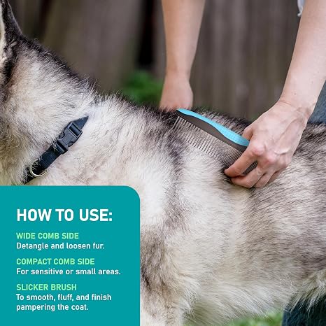 Maxpower Planet Grooming Comb & Brush Combo for Dogs & Cats